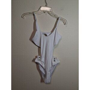 NWOT Peachmade One Piece Swimsuit Asymmetrical Top White Size XS